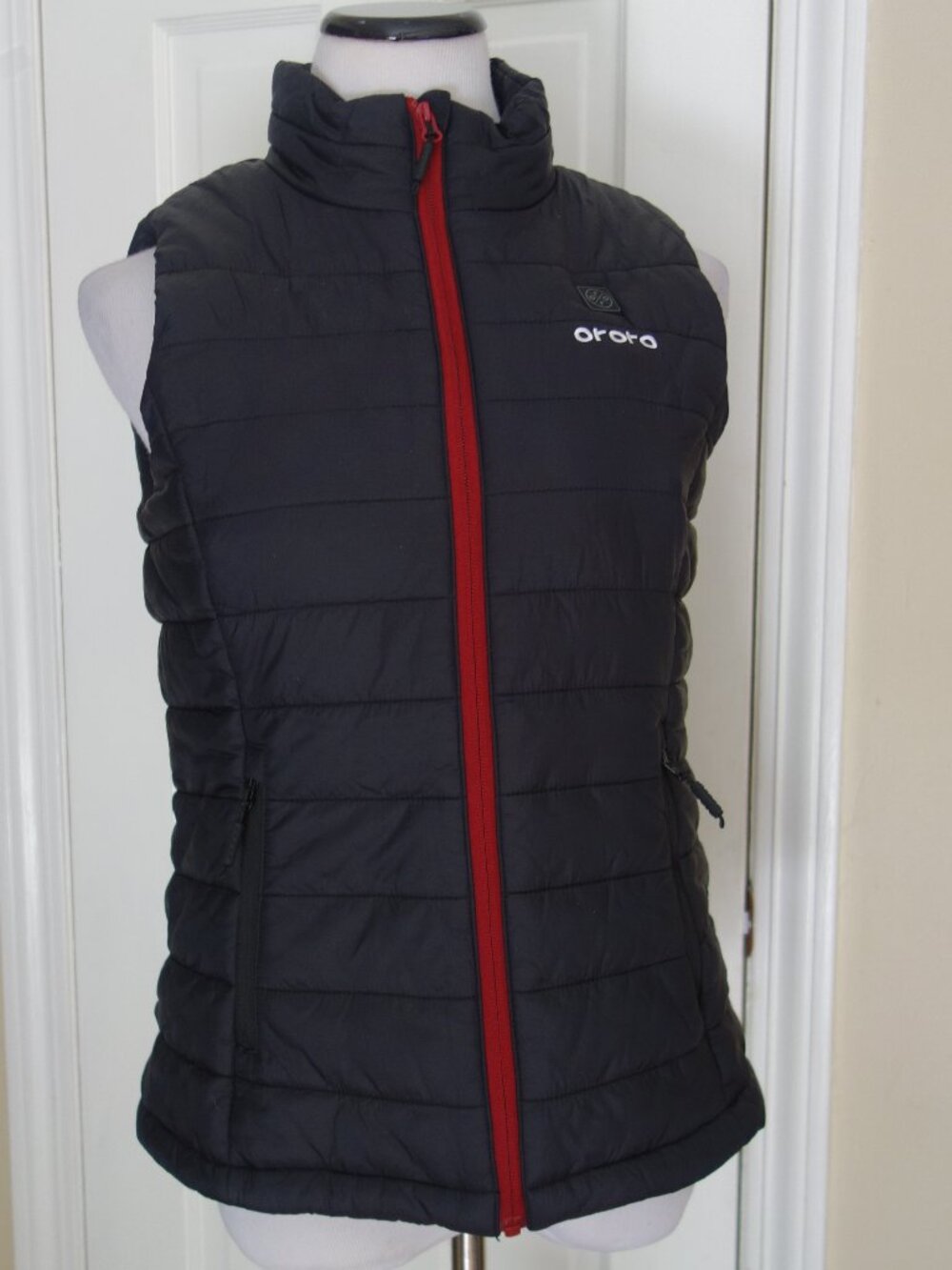 ORORO Black Puffer Vest – Heated Apparel – NO Battery – Wmns Small